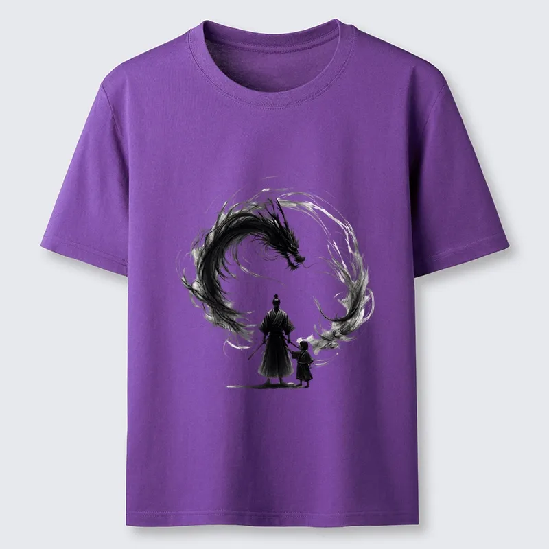 Tokyo-Tiger Samurai And Dragon Fatherhood Classic T-Shirt