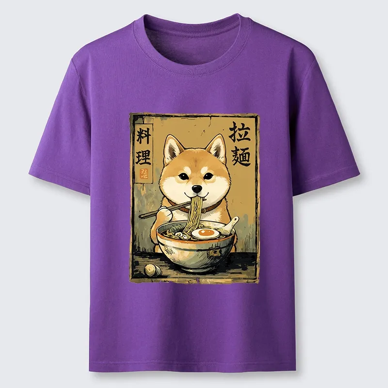 Tokyo-Tiger Shiba Inu Obsessed With Eating Ramen Classic T-Shirt