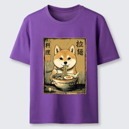 Tokyo-Tiger Shiba Inu Obsessed With Eating Ramen Classic T-Shirt