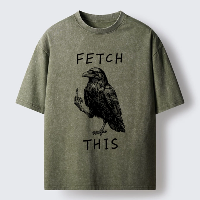Tokyo-Tiger Funny Crow Meme With Attitude Washed T-Shirt
