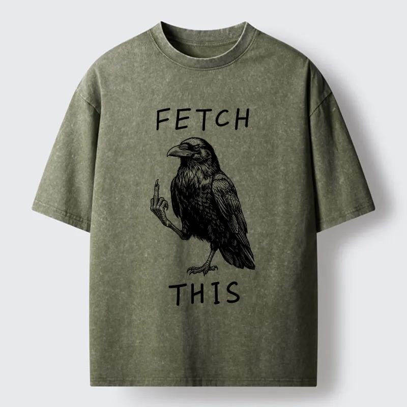 Tokyo-Tiger Funny Crow Meme With Attitude Washed T-Shirt
