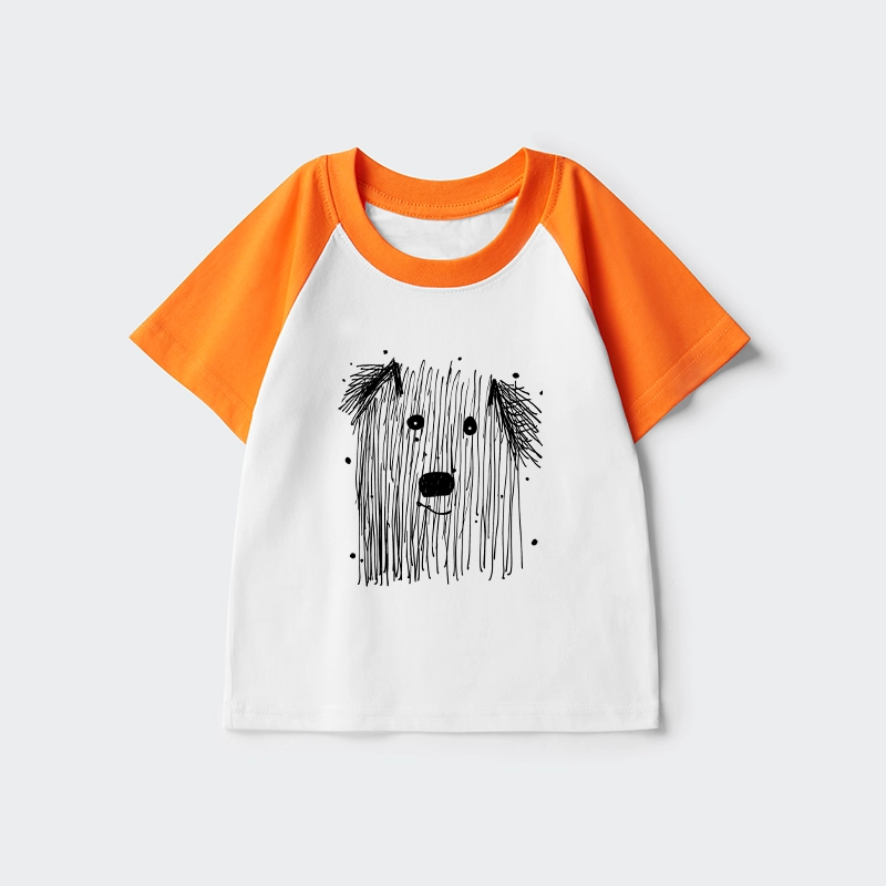 Tokyo-Tiger Fluffy Chaos In Dog Form Kids Raglan T-shirt