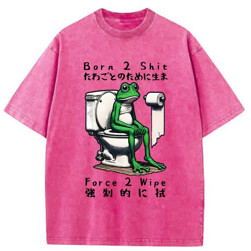 Tokyo-Tiger Melancholy Frog Washed T-Shirt