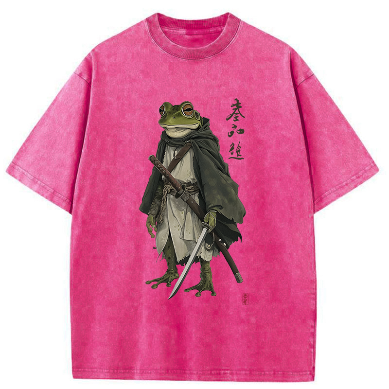 Tokyo-Tiger Frog Warrior Japan Washed T-Shirt