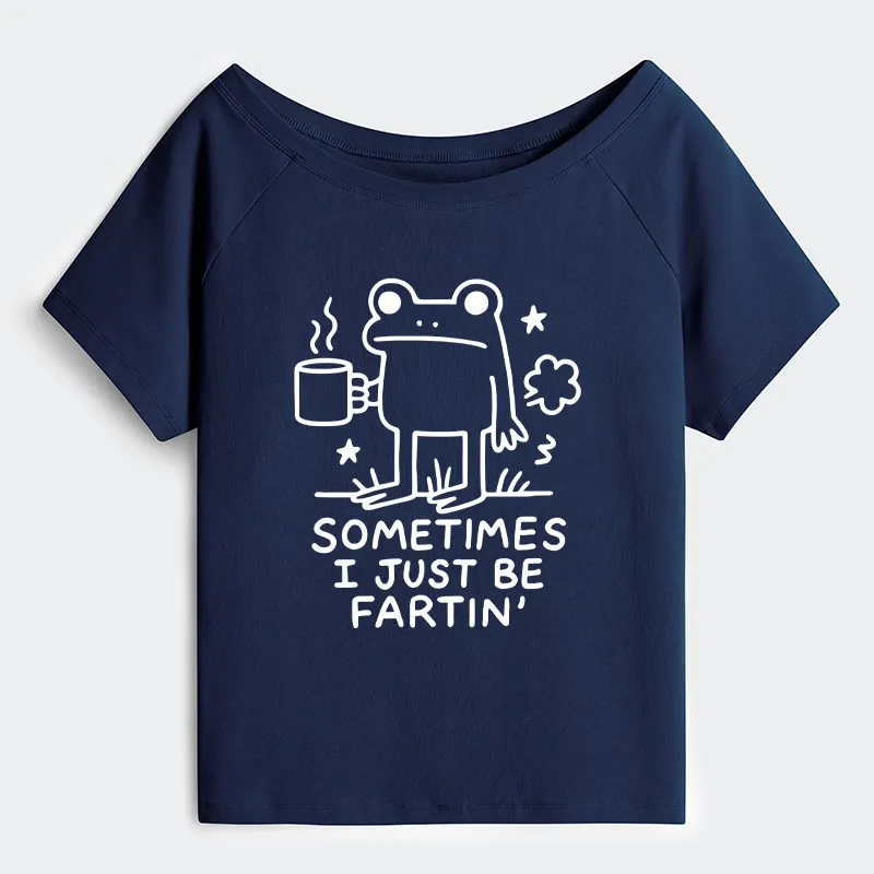 Tokyo-Tiger Sometimes A Frog Just Needs To Fart Off Shoulder T-Shirt