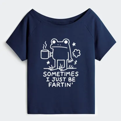 Tokyo-Tiger Sometimes A Frog Just Needs To Fart Off Shoulder T-Shirt