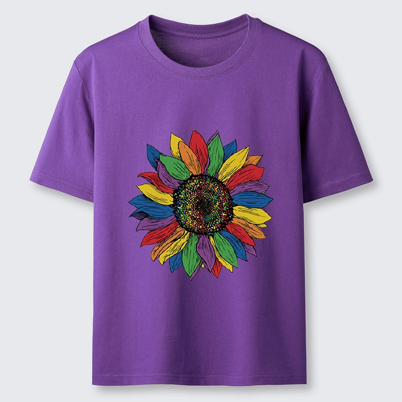 Tokyo-Tiger Rainbow Sunflower Pride Art Classic T-Shirt
