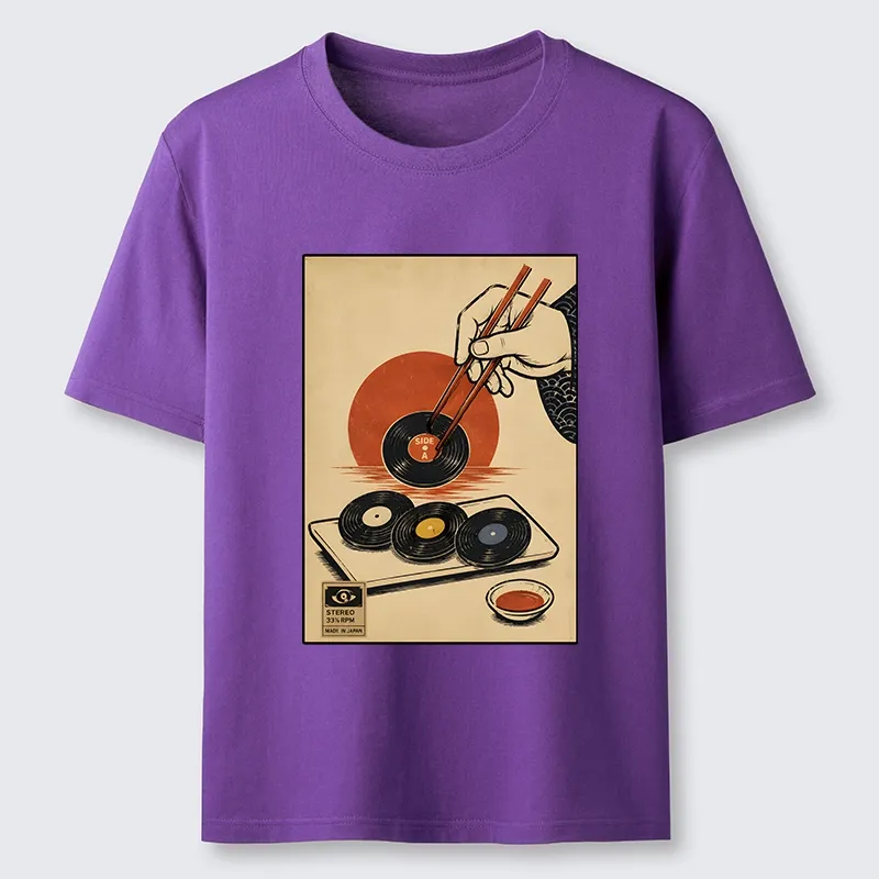 Tokyo-Tiger Chopsticks And Vinyl Sushi Art Classic T-Shirt