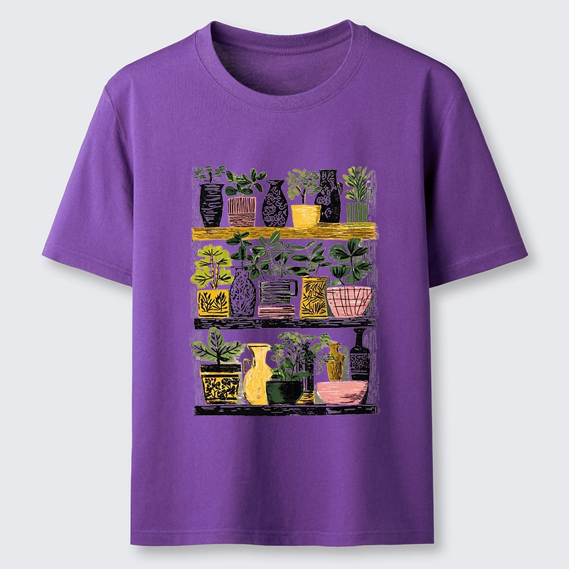 Tokyo-Tiger Cozy Home Plant Shelf Vibes Classic T-Shirt