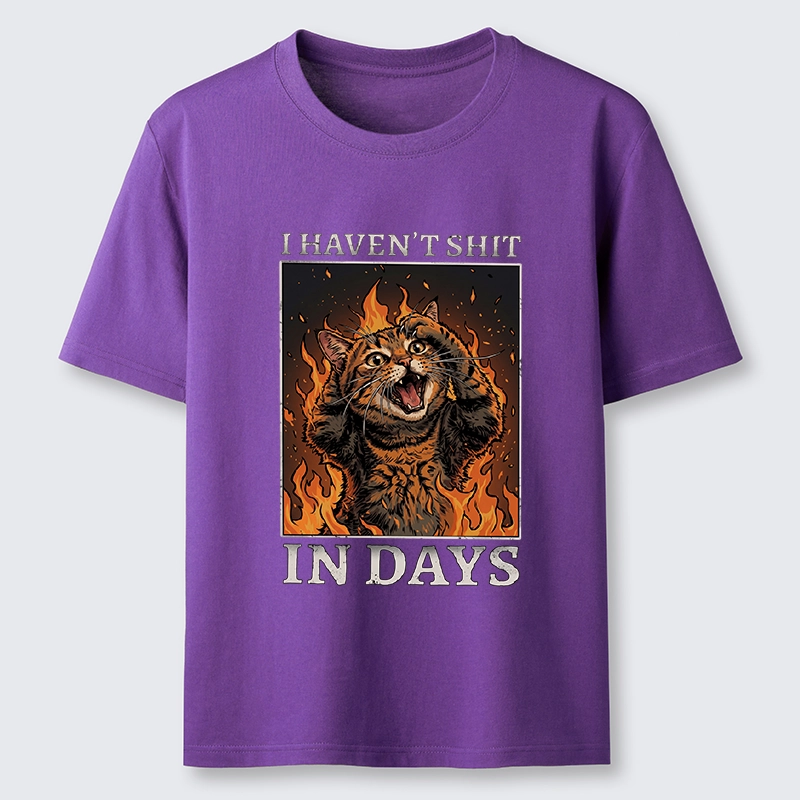 Tokyo-Tiger Funny Cat Constipation Meme Art Classic T-Shirt