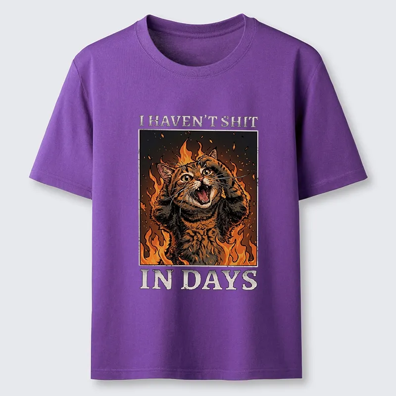 Tokyo-Tiger Funny Cat Constipation Meme Art Classic T-Shirt