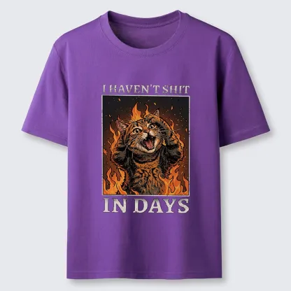 Tokyo-Tiger Funny Cat Constipation Meme Art Classic T-Shirt
