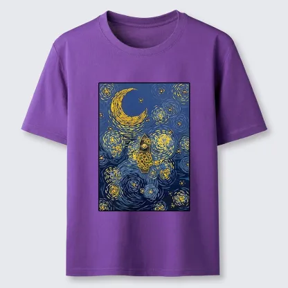 Tokyo-Tiger Van Gogh Vibes With Sunflower Boat Classic T-Shirt