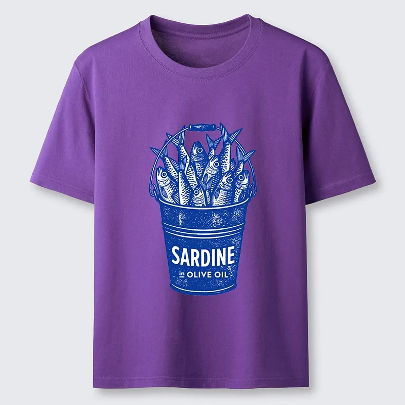 Tokyo-Tiger Vintage Bucket Full Of Fresh Sardines Classic T-Shirt Sale
