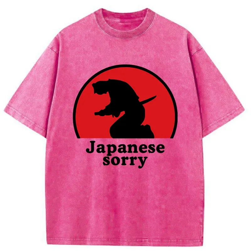 Tokyo-Tiger Japanese Sorry Washed T-Shirt