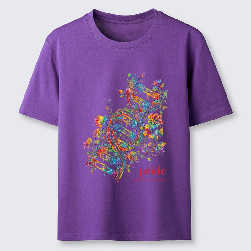 Tokyo-Tiger Floral Rainbow DNA Full Of Pride Spirit Classic T-Shirt