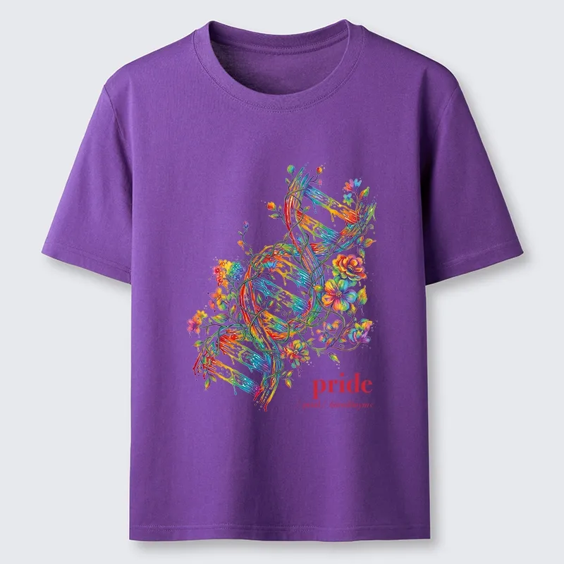 Tokyo-Tiger Floral Rainbow DNA Full Of Pride Spirit Classic T-Shirt