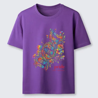 Tokyo-Tiger Floral Rainbow DNA Full Of Pride Spirit Classic T-Shirt