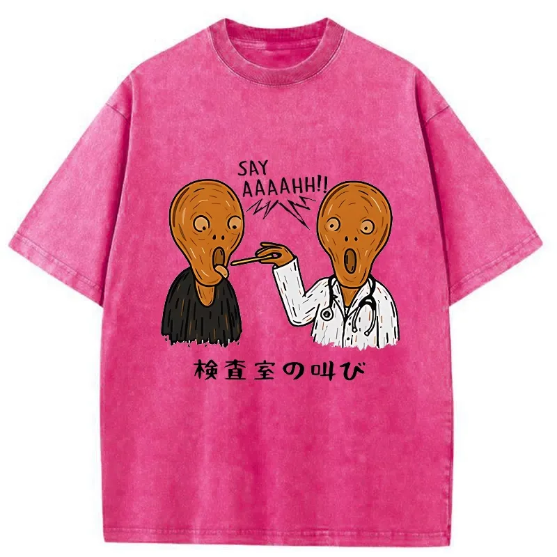 Tokyo-Tiger Doctor Scream Washed T-Shirt