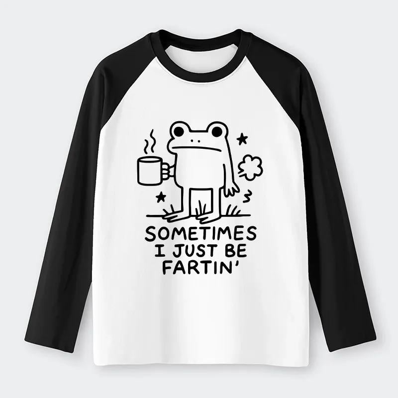 Tokyo-Tiger Sometimes A Frog Just Needs To Fart Raglan Long Sleeve T-shirt