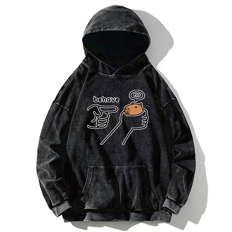 Tokyo-Tiger Dishonest Capybara Washed Hoodie