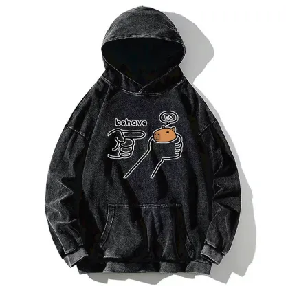 Tokyo-Tiger Dishonest Capybara Washed Hoodie
