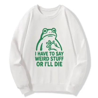 Tokyo-Tiger Weird Frog Funny Meme Classic Sweatshirt