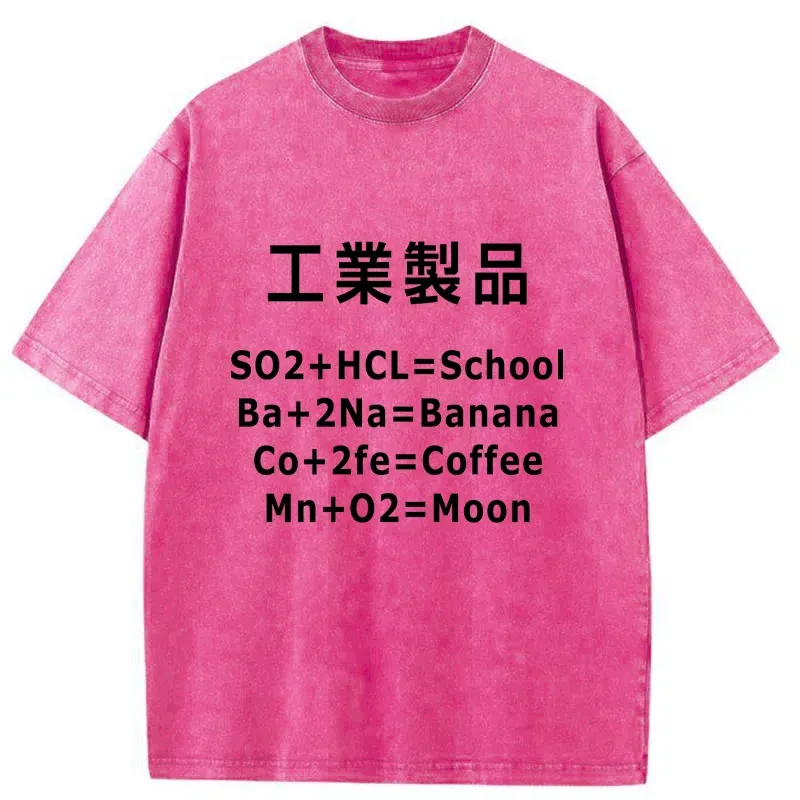 Tokyo-Tiger Chemical Manufacturing Funny Washed T-Shirt