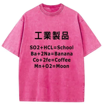 Tokyo-Tiger Chemical Manufacturing Funny Washed T-Shirt