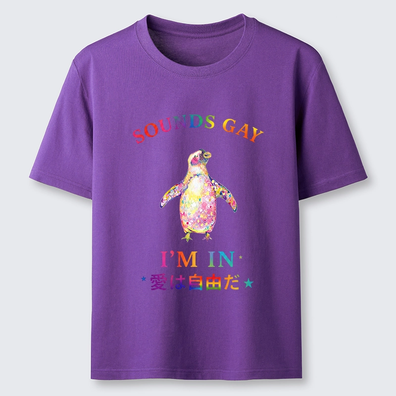 Tokyo-Tiger Colorful Penguin Stands For Free Love Classic T-Shirt