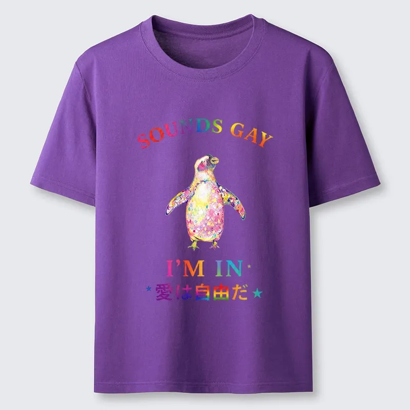 Tokyo-Tiger Colorful Penguin Stands For Free Love Classic T-Shirt