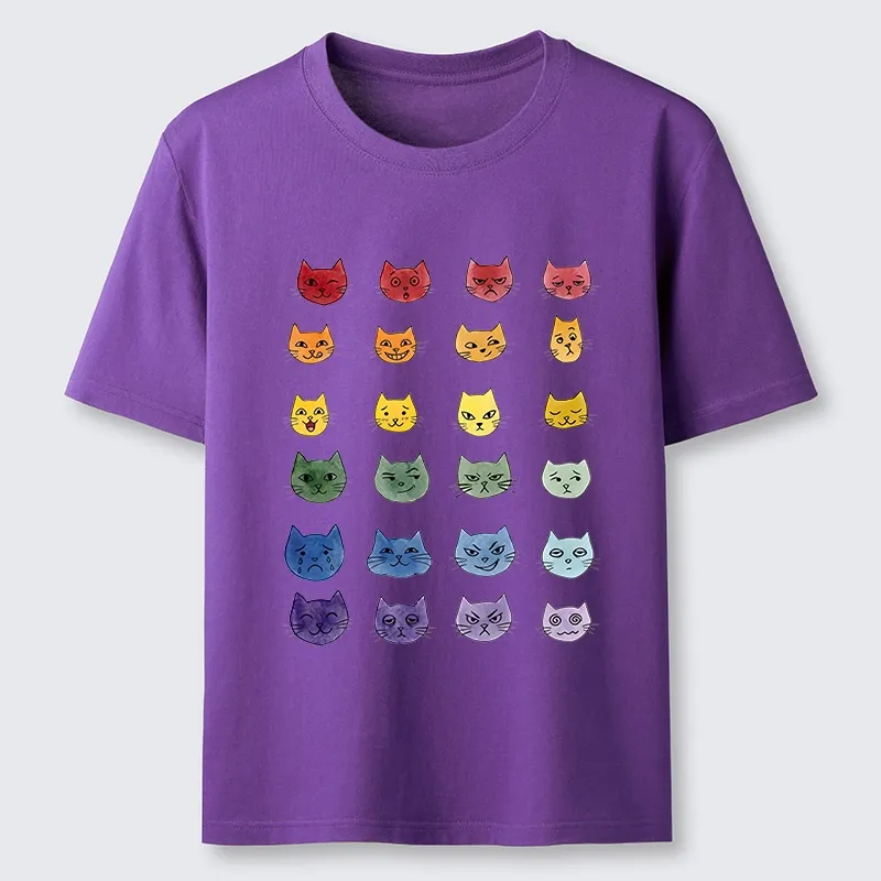 Tokyo-Tiger Watercolor Rainbow Cat Classic T-Shirt