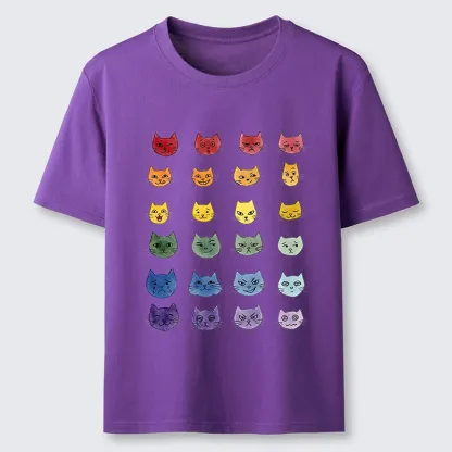 Tokyo-Tiger Watercolor Rainbow Cat Classic T-Shirt