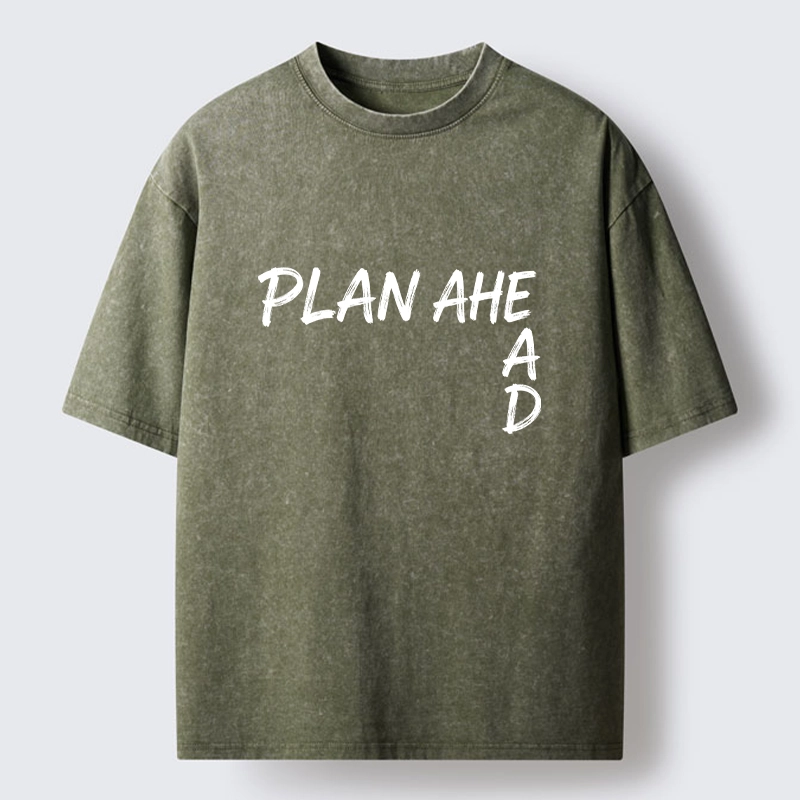 Tokyo-Tiger Plan Ahead Do Not Rush Things Washed T-Shirt