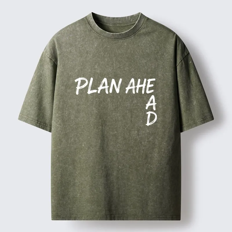 Tokyo-Tiger Plan Ahead Do Not Rush Things Washed T-Shirt