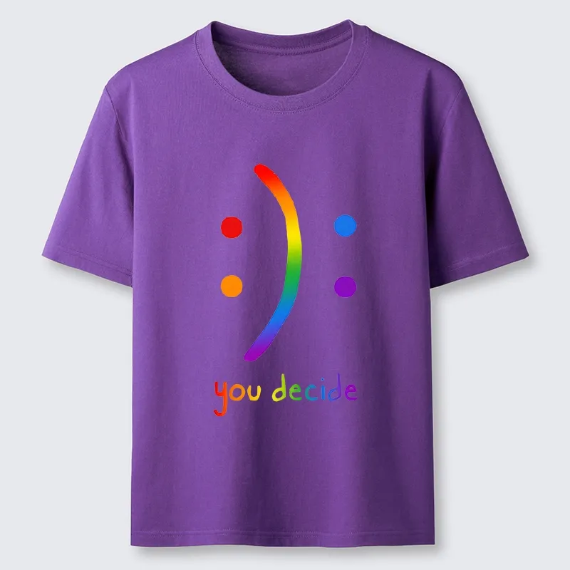 Tokyo-Tiger Colorful Rainbow Smile You Decide Classic T-Shirt