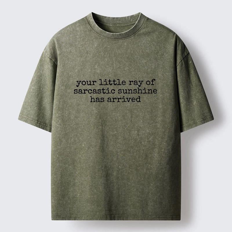 Tokyo-Tiger Funny Meme Sarcastic Sunshine Quote Washed T-Shirt