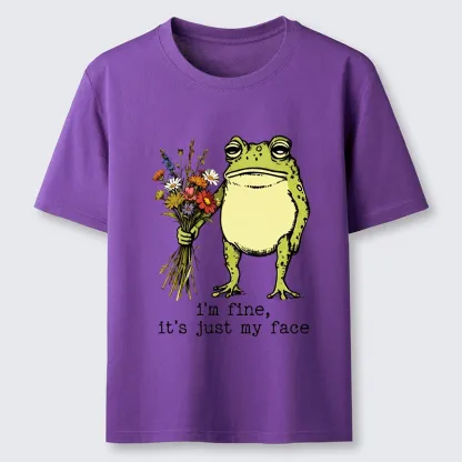 Tokyo-Tiger Funny Frog Meme My Face Lies Classic T-Shirt