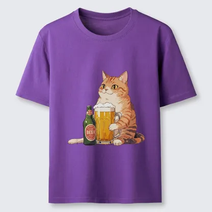 Tokyo-Tiger Funny Beer Cat After Work Classic T-Shirt