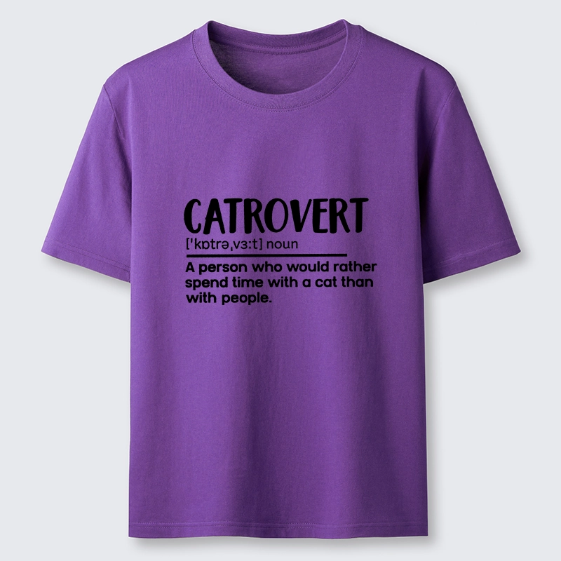 Tokyo-Tiger Catrovert Love Cats Not People Classic T-Shirt