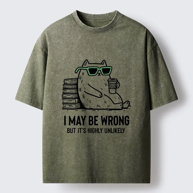 Tokyo-Tiger Cool Cat Coffee Book Funny Meme Washed T-Shirt Sale