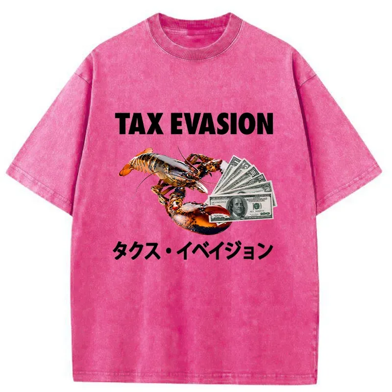 Tokyo-Tiger Tux Evasion Funny Washed T-Shirt