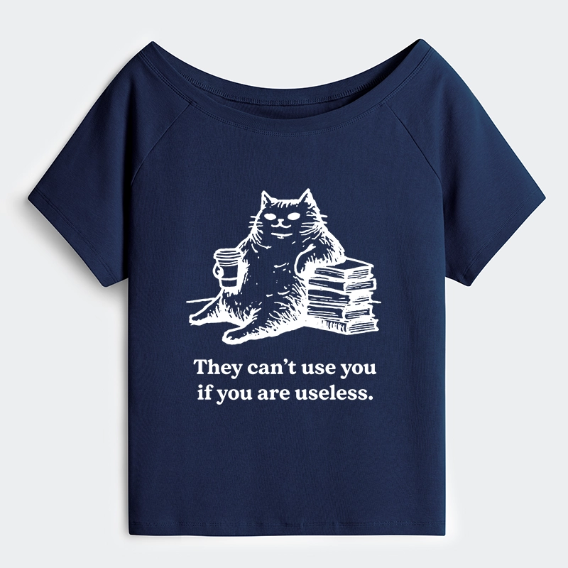 Tokyo-Tiger Cat Proving Uselessness Is A Superpower Off Shoulder T-Shirt