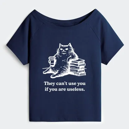 Tokyo-Tiger Cat Proving Uselessness Is A Superpower Off Shoulder T-Shirt