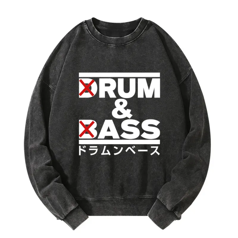 Tokyo-Tiger Drum And Bass Funny Washed Sweatshirt Sale