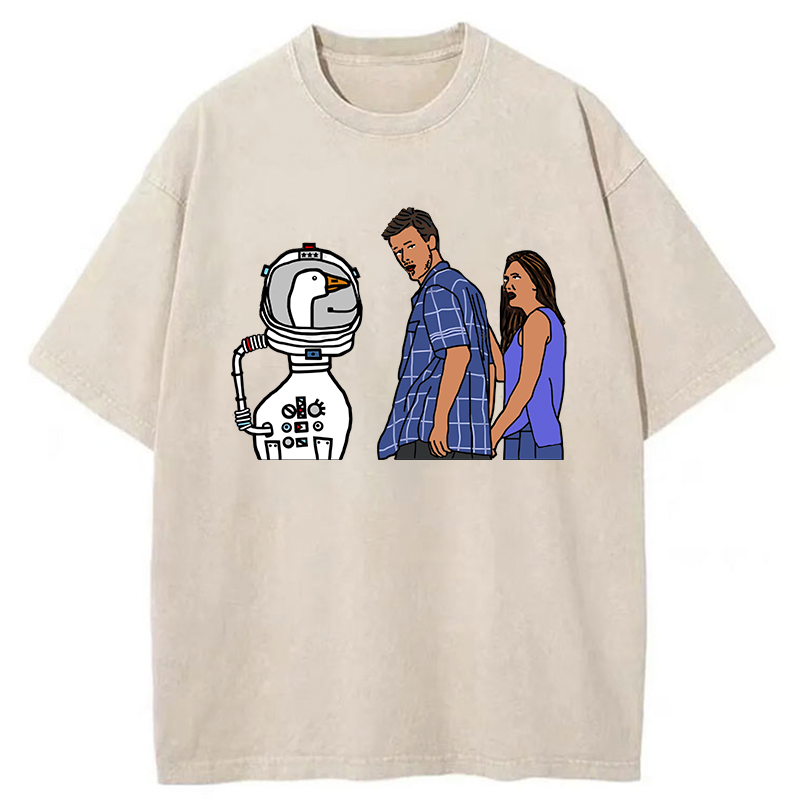 Tokyo-Tiger Man Obsessed With Geese Washed T-Shirt