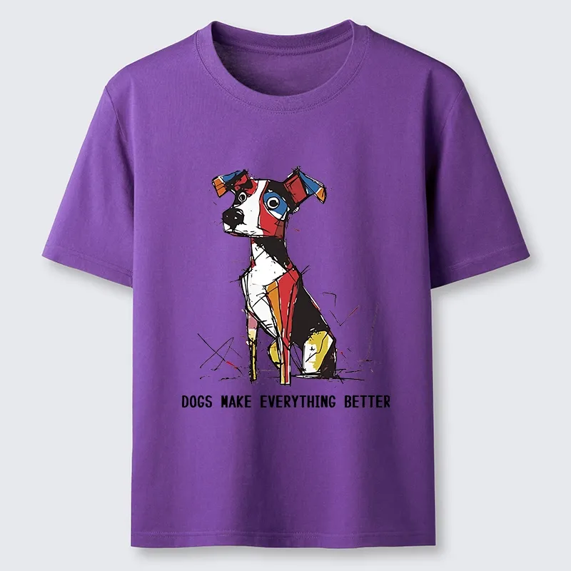 Tokyo-Tiger Colorful Puppy Street Art Graphic Classic T-Shirt