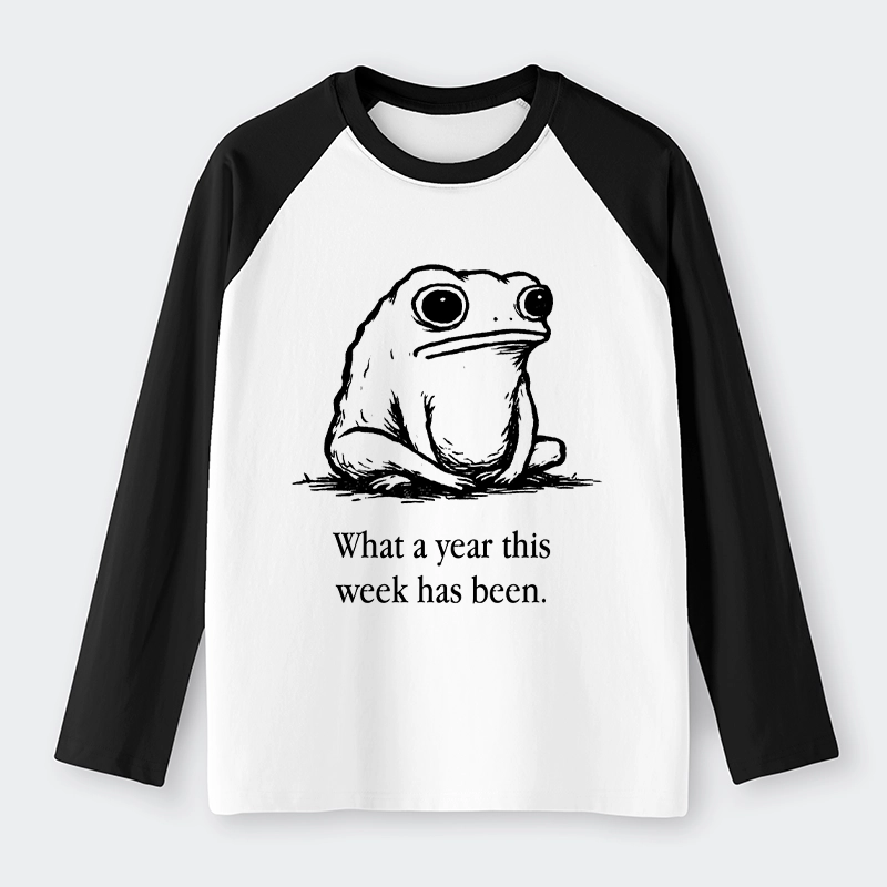 Tokyo-Tiger This Week Feels Like A Whole Year Raglan Long Sleeve T-shirt