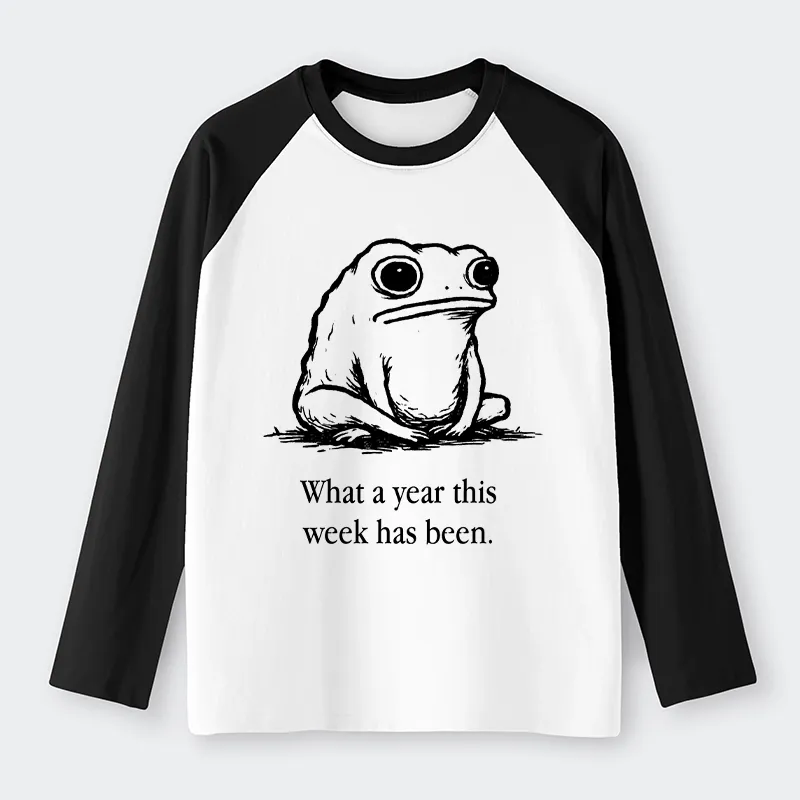 Tokyo-Tiger This Week Feels Like A Whole Year Raglan Long Sleeve T-shirt
