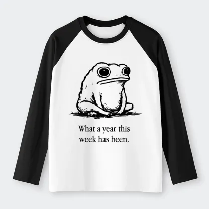 Tokyo-Tiger This Week Feels Like A Whole Year Raglan Long Sleeve T-shirt